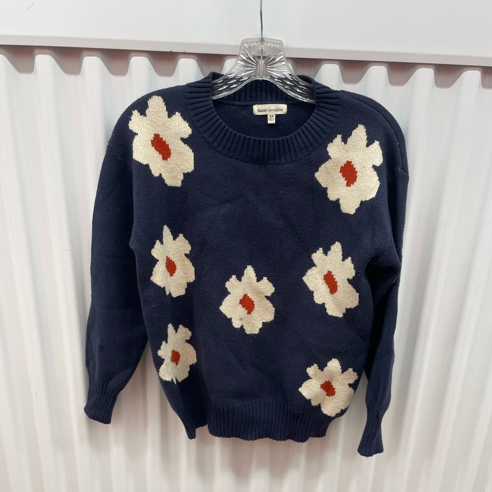 Saint Geraldine Blue Pullover Sweater Size XS